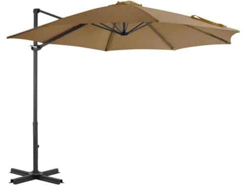 Zweefparasol Ø300 cm Aluminium Paal Ø360 Graden Draaibaar en Kantelbaar