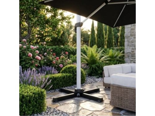 Zweefparasol Rechthoekig 300x200 cm met - 300x200 cm - Grijs