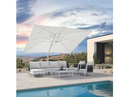 Zweefparasol Rechthoekig 300x400 cm - 360° Draaibaar & Kantelbaar