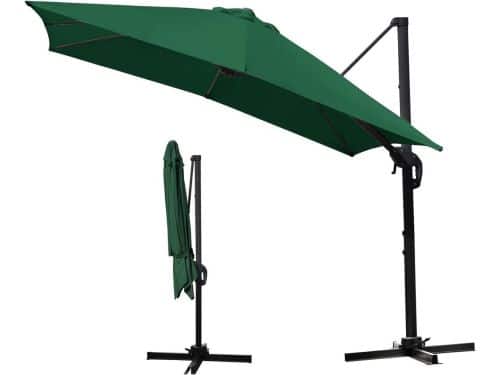Zweefparasol rechthoekig - Terras parasol - Buiten ontspannen - 360