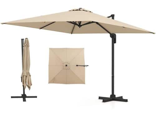 Zweefparasol - Tuinparasol Balkonscherm - Buitenruimte Schaduw - 360 Graden