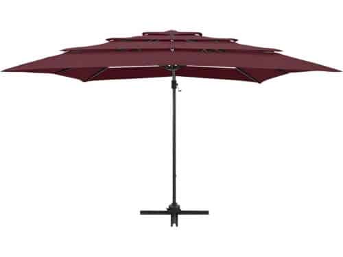 Zweefparasol - Tuinparasol Marktparasol - Schaduw Creëren - 4-Laags Polyester