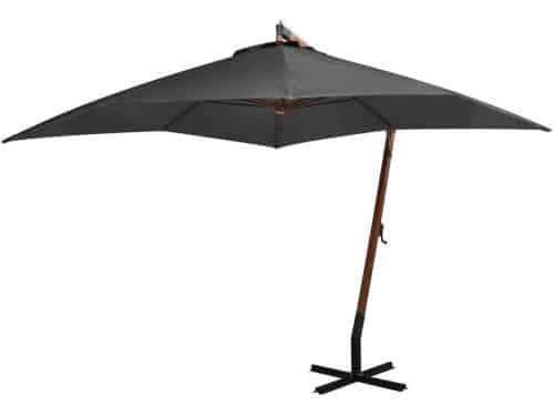 Zweefparasol - Tuinparasol Schaduwdoek - Buiten Ontspannen - Massief Houten