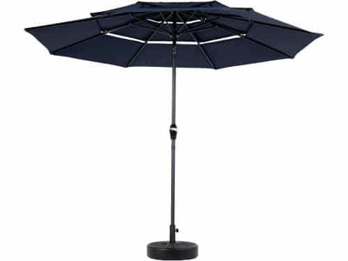 Zweefparasol - Tuinparasol Schaduwdoek - Buiten Zitten - Ventilatiedak Kantelbaar