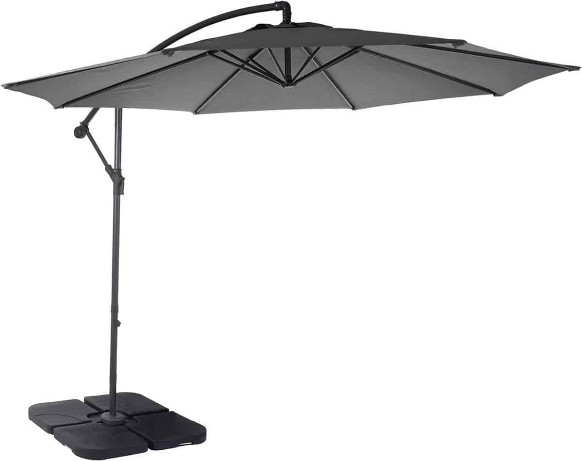 zweefparasol tuinparasol schaduwdoek terras zomer kantelbaar luchtcirculatie