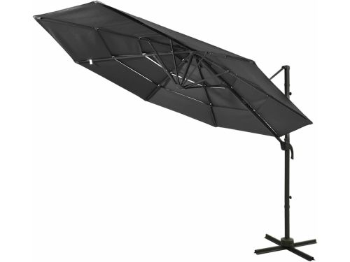 Zweefparasol - Tuinparasol Terrasparasol - Schaduw Creëren - 4-laags Ontwerp