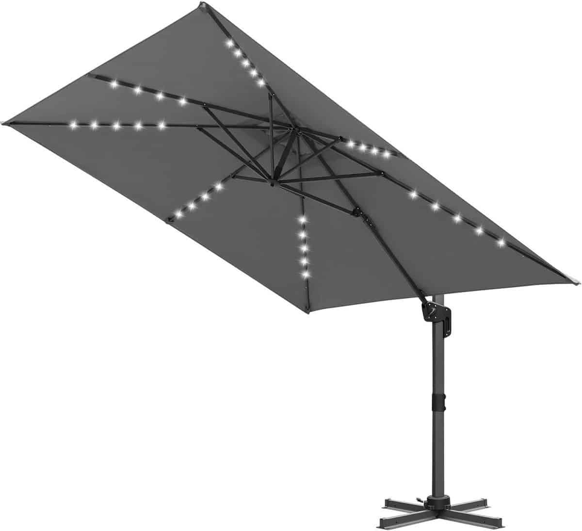 zweefparasol tuinparasol terrasparasol terras zomer 360 graden