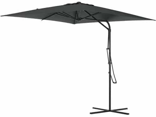 Zweefparasol Vierkant - Buitenparasol Tuin - Buiten Ontspannen - Zijwaarts