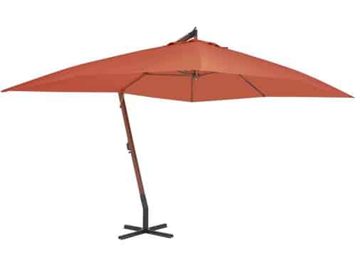Zwenkparasol Hout - Zweefparasol Tuin - Creëer Schaduw - UV