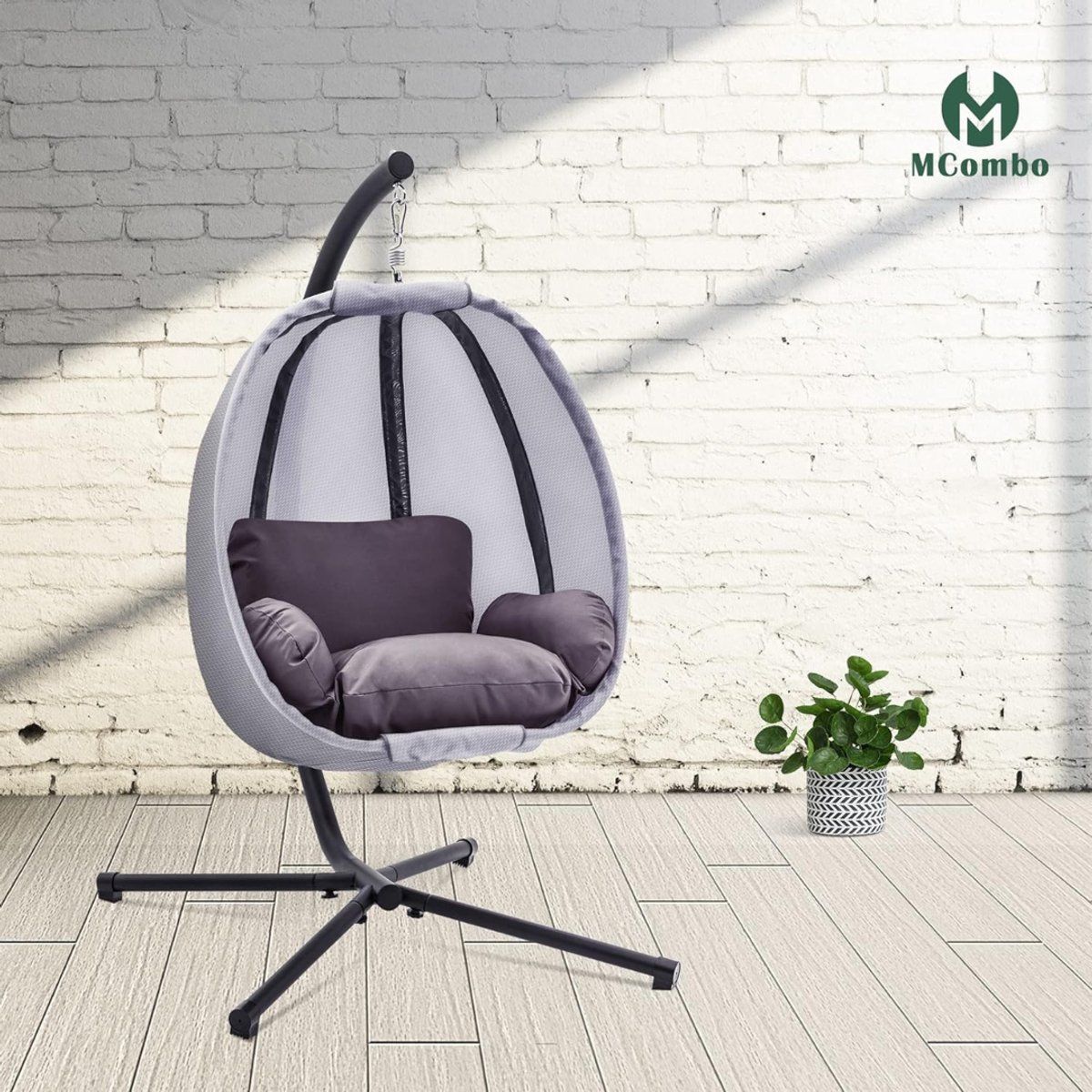 zyrex® hangstoel cocoon egg hangstoel hang stoel met